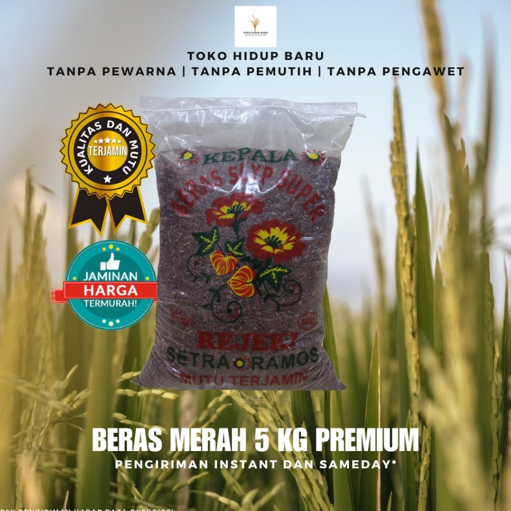 

(Best Seller) Beras Merah Diet Sehat Premium 5 Kg Murahhh !