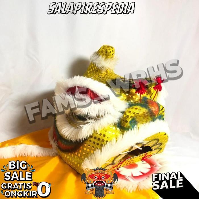 Barongsai Anak Dewasa Bahan Karton Tebal Kokoh Barongsai Kedip Bf 1