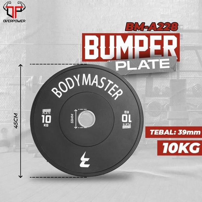 Plate Beban Olympic 10KG Bumper Rubber |Barbell Karet|Gym|Fitness