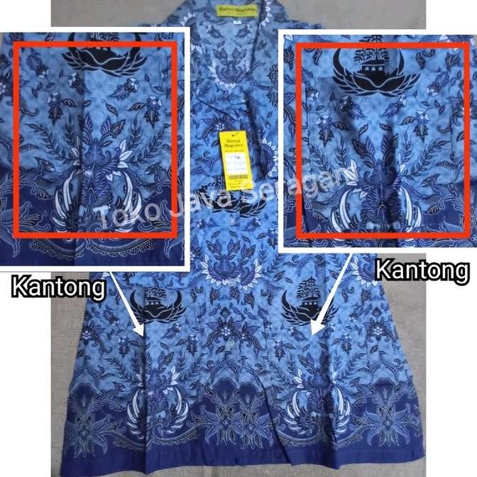 Baju Seragam Kopri Batik Dinas Pns Laki-Laki Perempuan Korpri Merk Karya Saputra Hamdan Hadi