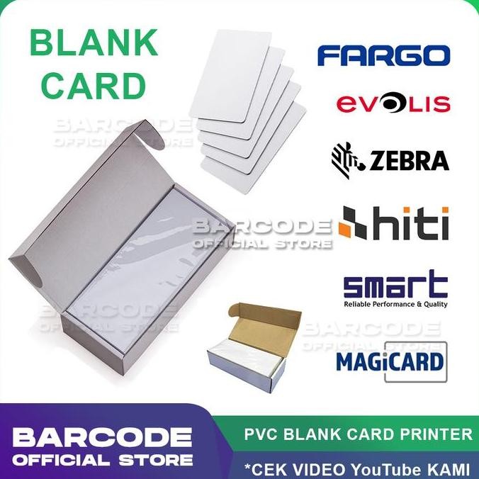

TERBARU - Kartu Blank ID Card Bahan PVC Putih Polos Uk Standard Atm Isi 20Pcs