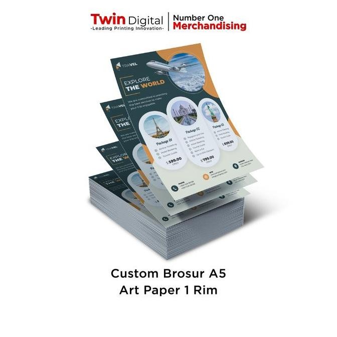 PROMO - Cetak Brosur A sisi rim Art Paper0gsm