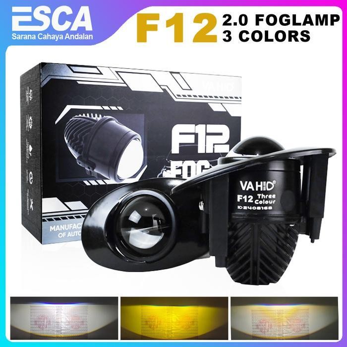 NZG F12 - 2.0" Foglamp LED Projector Vahid F12 1 Warna & 3 Warna Untuk Mobil Toyota Honda Dengan Lam