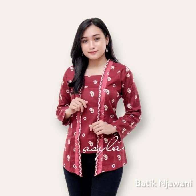 Kebaya Batik Jumputan Kutubaru Wanita Kebaya Jumputan