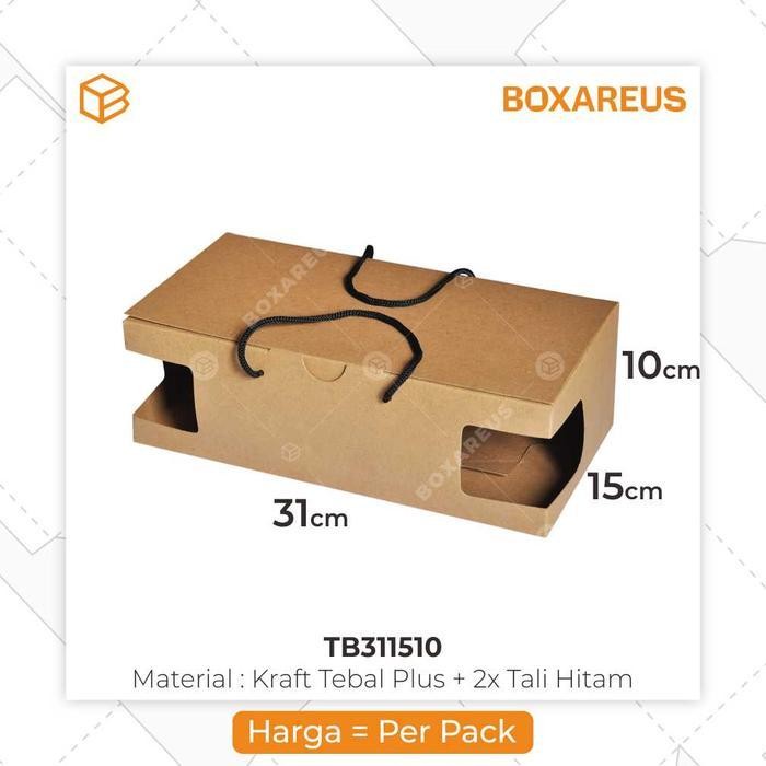 

ES Box toples kue kering packaging cookies kemasan kotak kue | TB311510 Brown