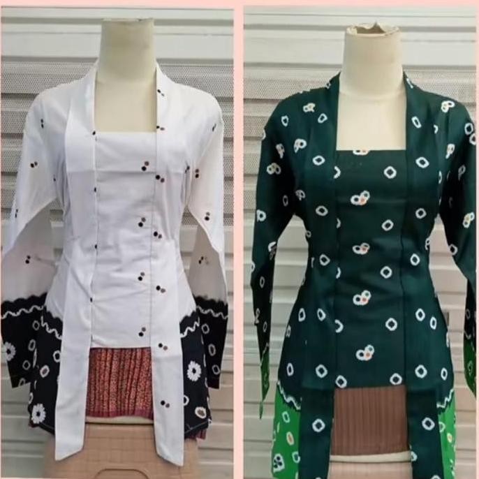 Atasan Kebaya Kutu Baru Premium Bahan Katun Jepang Motif Bunga Besar