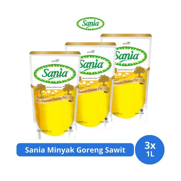 

Sania Minyak Goreng Sawit Premium Cooking Oil Pouch 1L x 3 pcs Toko Adriel