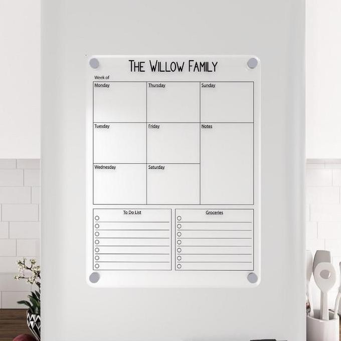 

PROMO - Kalender Magnet Planner Acrylic Calendar Weekly