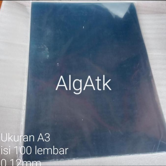 TERBARU - 00 lembar plastik mika cover jilid 0.2mm un a
