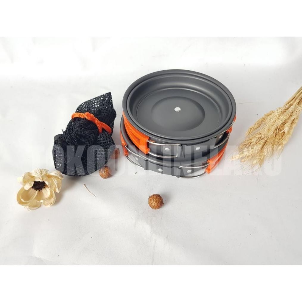 Promo Alat Masak Camping Q2 / Panci Set Camping Alumunium / Q2-8312 Serbaguna