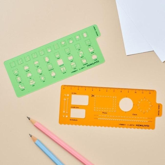 

NEW KOKUYO Jibun Techo Goods Ruler and Shapes