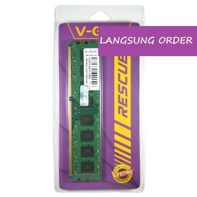 TERBARU - DDR3 VGEN 8GB PC-12800 RESCUE