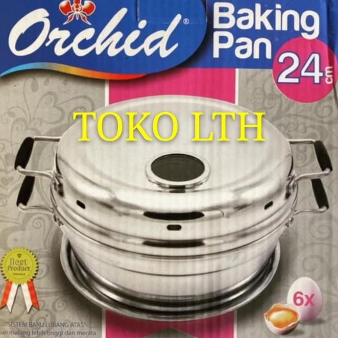 BAKING PAN / PANCI PEMANGGANG KUE 24 cm ORCHID