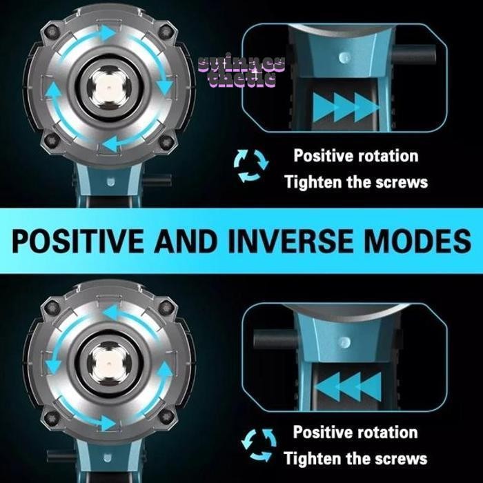 New gs-56 CODCordless Impact Wrench 588V 680N/M Bor Impact Baterai 2 Baterai Impek Baterai Kunci Wre