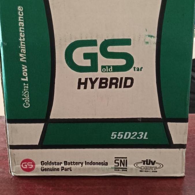 TERMURAH - Aki Innova Matic / GS 55D23L Hybrid Goldstar 12V60Ah / Aki Xtrail Juke