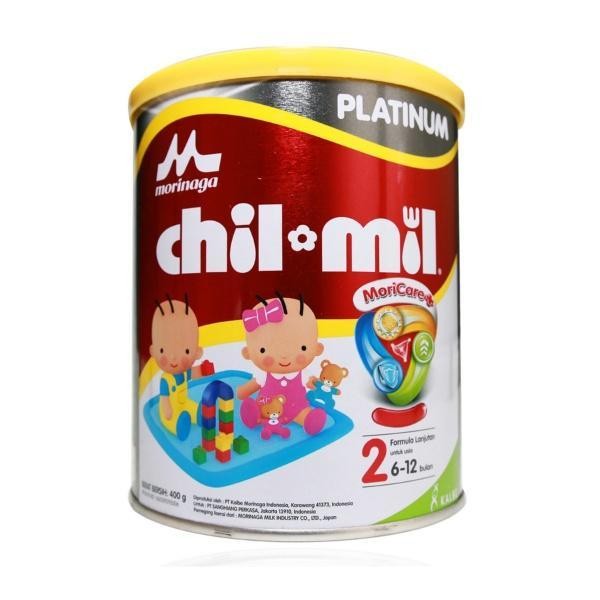 

SNS MORINAGA CHIL MIL PLATINUM 2 SUSU USIA 6-12 BULAN 400 GRAM KALENG