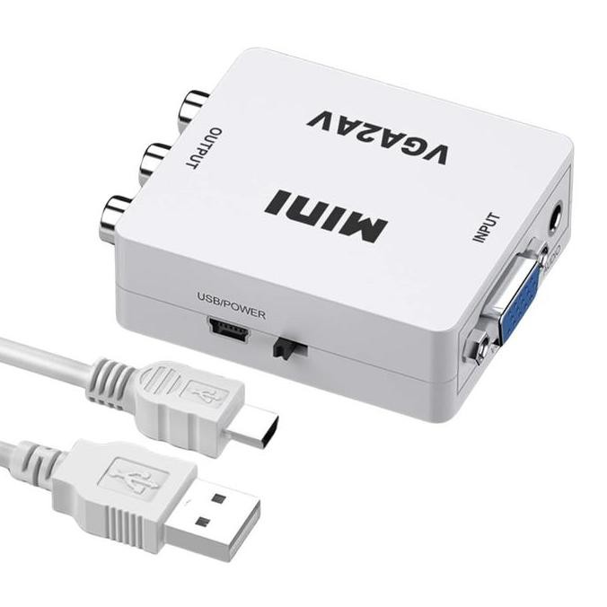 DV109 - CONVERTER VGA TO AV / VGA TO RCA/Converter Adapter VGA to AV