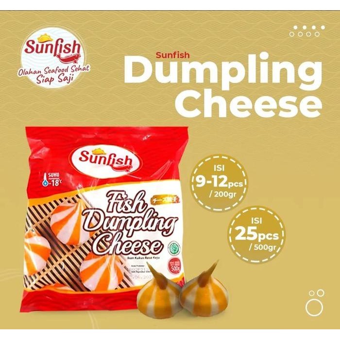 

ES Sunfish dumpling 500gr tersedia 2 varian rasa Frozen Makanan bakar bakar frozen food