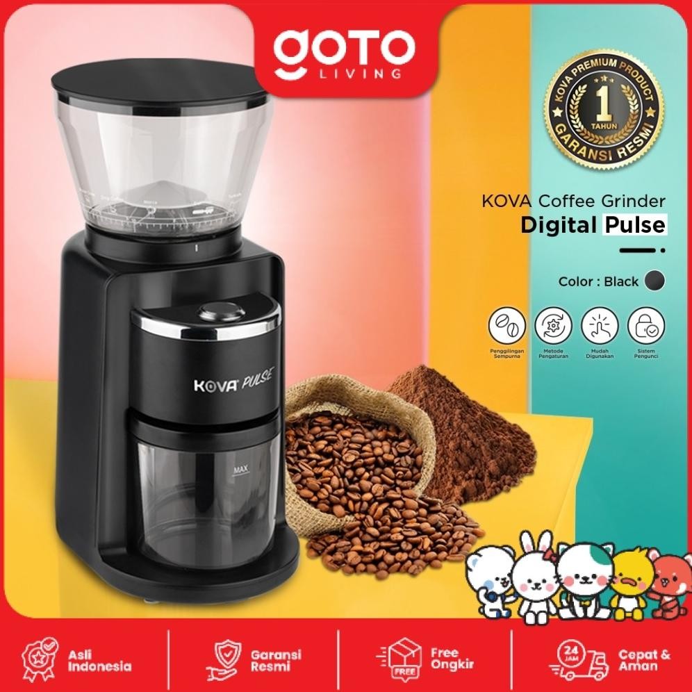 Kova Pulse Mesin Giling Biji Kopi Coffee Maker Grinder Machine Digital