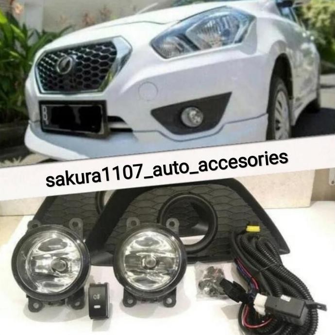 BEBAS ONGKIR - set, LAMPU BUMPER FOGLAMP DATSUN PANCA GO+ (KOMPLIT)