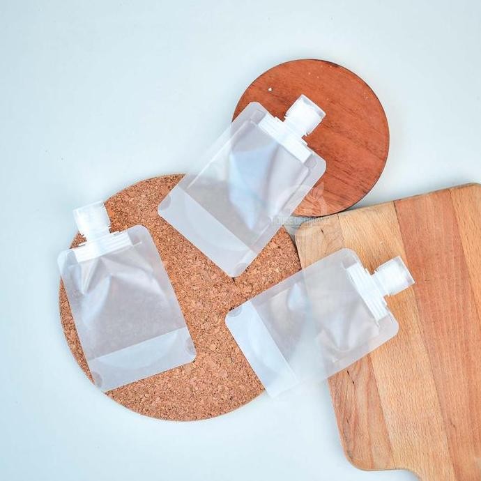 Botol travel refill pouch fliptop food grade