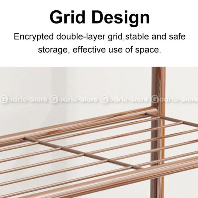 L-SHAPE Rak Hanger Serbaguna Gantungan Pakaian Baju Topi Buku Sepatu