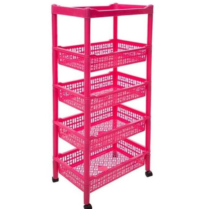 RAK SALON SUSUN RODA / RAK SERBAA / KERANJANG SUSUN/ TEMPAT SURAT