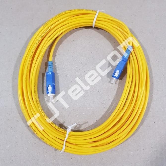 DV109 - patchcord SC SC 10 meter / patchcord sc-sc 10 meter simplek SM 3mm
