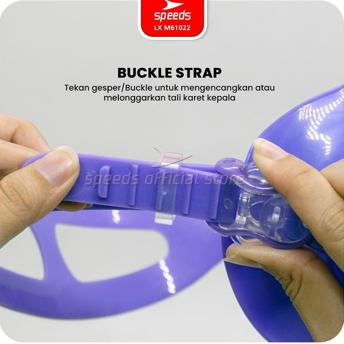 SPEEDS Snorkel Mask Kacamata Selam Dewasa Peralatan Menyelam M61022