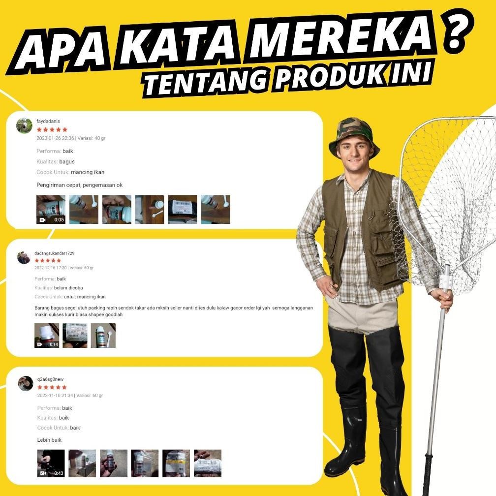 ORIGINAL DMPT STIMULANT umpan pancing jitu penarik ikan bubuk mancing essen essence super adiktif pe