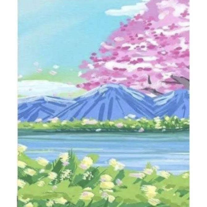 

Painting By Numbers Kit Lukisan Kanvas 40X50Cm