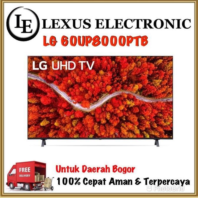 BEBAS ONGKIR - LG LED SMART TV UHD 4K 60 INCH | 60UP8000PTB | 60UP8000 | HDR