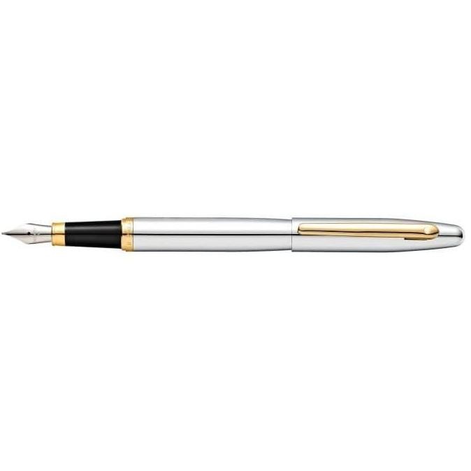 

NEW Sheaffer VFM Chrome with Gold-Tone Fountain Pen