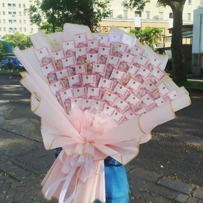 Money Bouquet Simple Buket Uang Simpel Ter Kado Bouquet Bunga Wisuda Ulang Tahun Valentine Hari Ibu 
