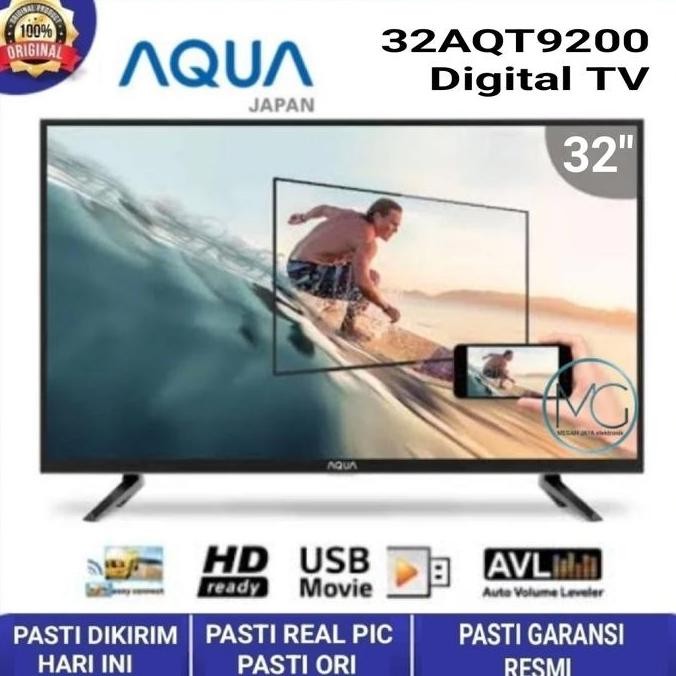 TERMURAH - AQUA 32 inch AQUA JAPAN LE 32AQT9200 LED TV Digital Miracast