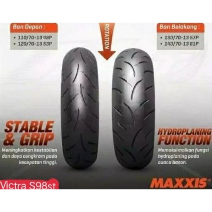 Ban Maxxis Victra 120 / 70 - 13 depan nmax Dual compound