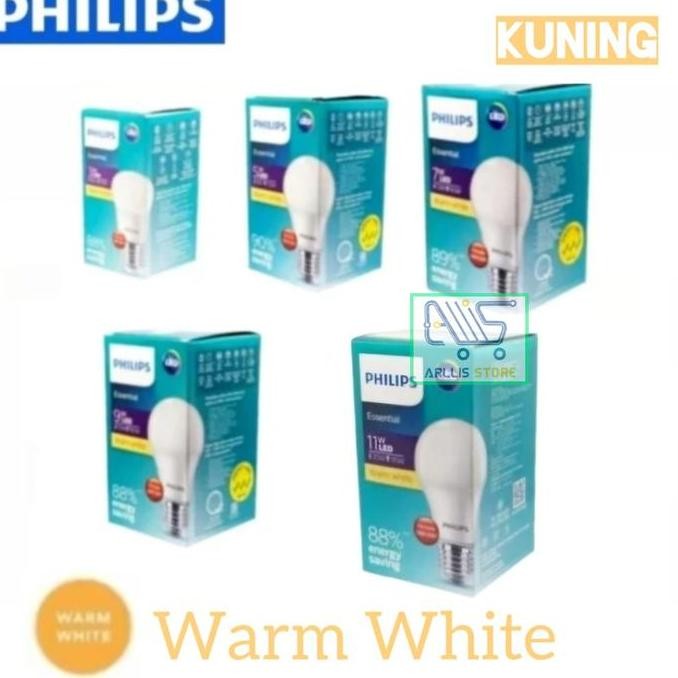 Lampu Philips Essential Led Bulb Warm White