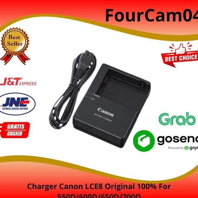 TERBARU - Charger Canon LCE8 Original 100% For EOS 550D/600D/650D/700D