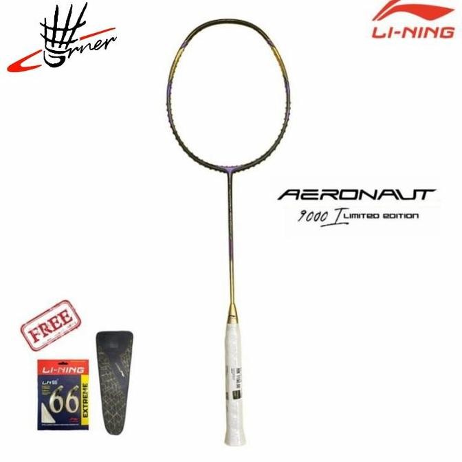 NEW Raket Badminton Lining Aeronaut 9000i 9000 i Instinct Original
