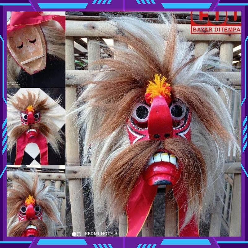 - SUPER ,, - BUJANG GANONG/GANONGAN GRADE A / Ganongan Jambul / topeng ganong pakem/ganongan pakem /