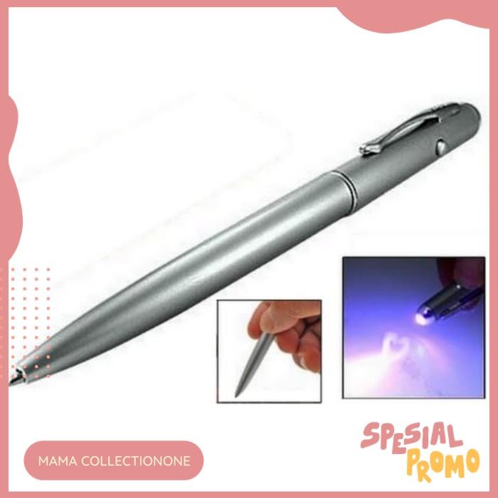 

2IN1 INVISIBLE INK PEN + UV LIGHT PULPEN SENTER ULTRAVIOLET RAHASIA DISKON GEDE