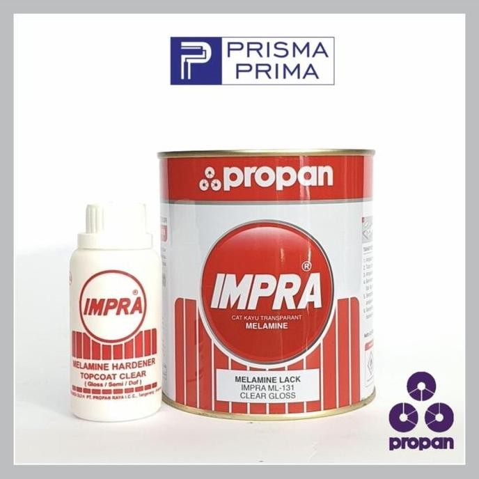 Cat Politur Kayu Impra Melamine ML - 131 Clear Dof Semi Gloss 1 Kg - Clear Gloss