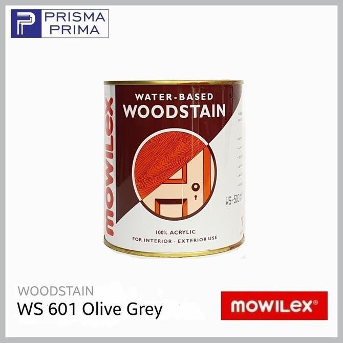 WS Mowilex 601 Olive Grey Woodstain Cat Kayu