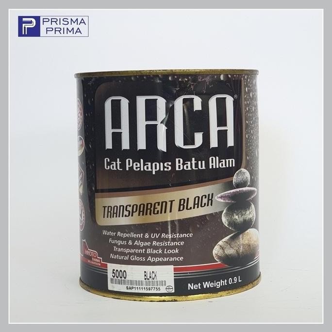 Cat Batu Alam Arca Black Hitam Transparan