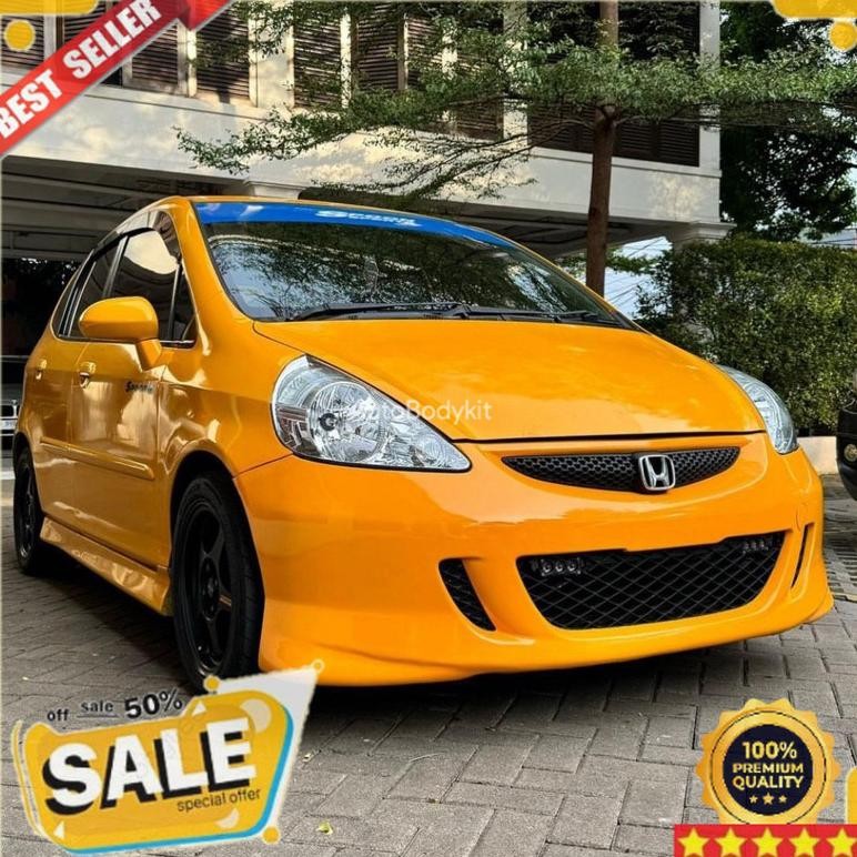 bodykit full bemper jazz gd3 Vtec MMC 2004 - 2007 adaptasi vtec include Grill Jaring