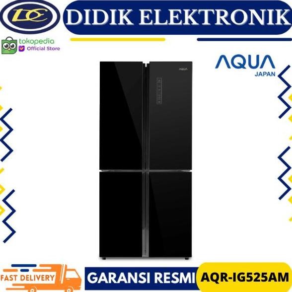 NEW Aqua Japan AQR-IG525AM (GB) Kulkas Multidoor 4 Pintu 456 L Inverter