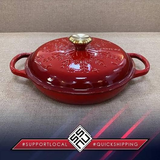 TERMURAH - Le creuset Braiser signature 26 cm / 3.5 L ORIGINAL PERANCIS