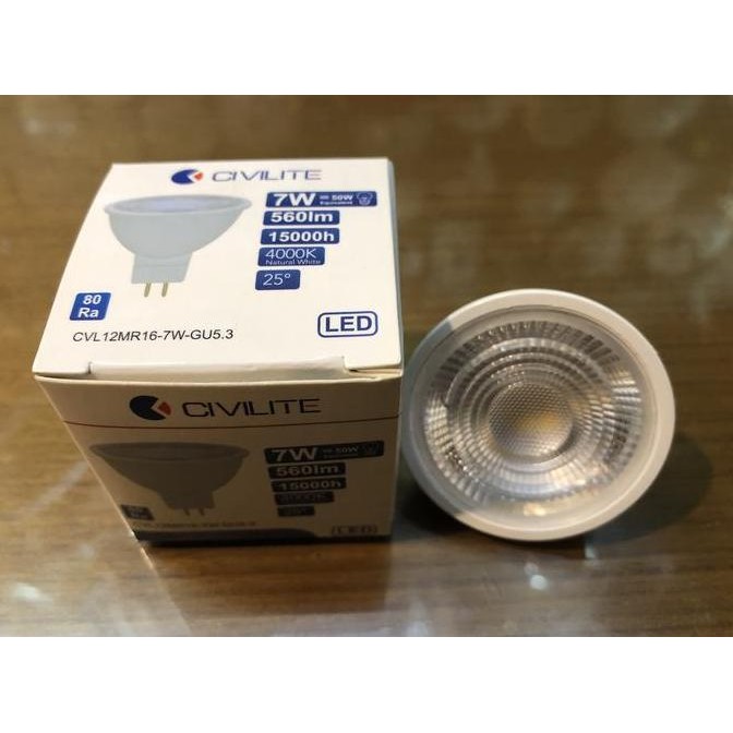 TERMURAH - Civilite Led 7watt MR16 4000k / led 7w 4000k MR16