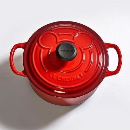 TERBARU - le Creuset enamel full cover Limited edition Mickey mouse 18 cm ORI
