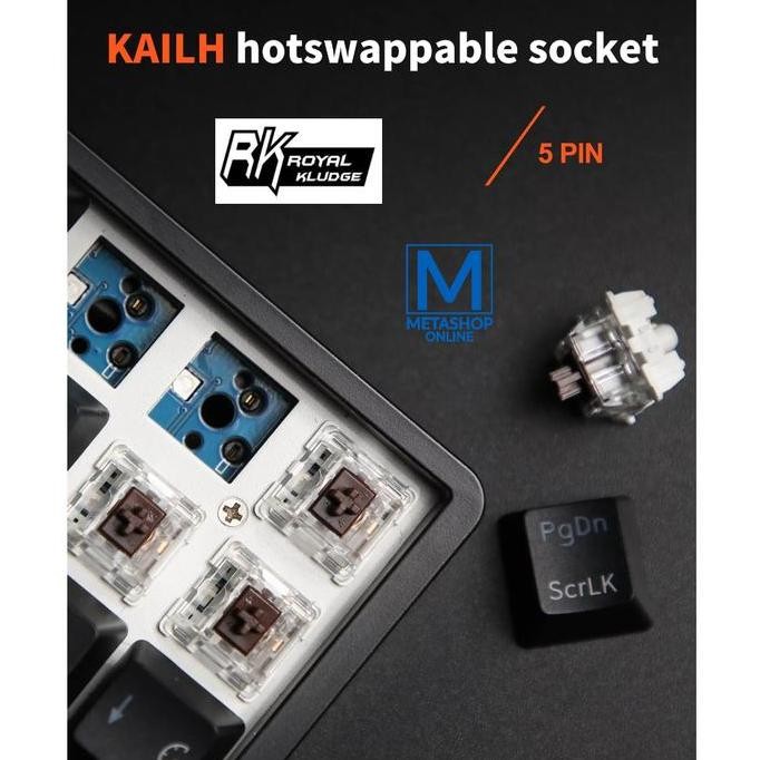 ROYAL KLUDGE RKG68 RK837 65% MECHANICAL KEYBOARD GAMING HOTSWAP RK68